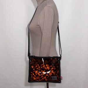 Herschel Supply Co. Alder Crossbody Bag Purse Animal Print PVC